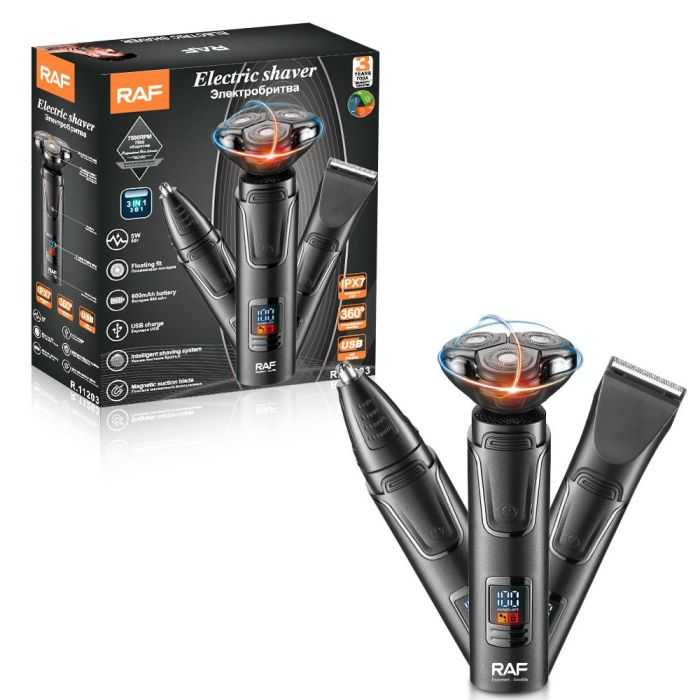 RAF 3 in 1 Rechargeable Shaver